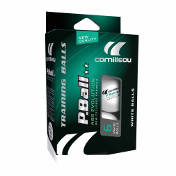 Cornilleau Palline Ping-Pong P-Ball ABS Evolution 2** ITTF Bianche 6 pz