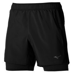 Mizuno Pantaloncini Core 5.5 2in1 Nero