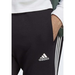 Adidas Pantaloni Tuta M 3S FT TE PT Nero/Bianco