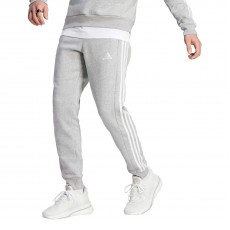Adidas Pantaloni Tuta M 3S FT TC PT Grigio Chiaro/Bianco