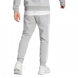 Adidas Pantaloni Tuta M 3S FT TC PT Grigio Chiaro/Bianco