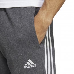 Adidas Pantaloni Tuta M 3S FT TC PT Grigio Scuro/Bianco