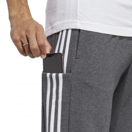 Adidas Pantaloni Tuta M 3S FT TC PT Grigio Scuro/Bianco