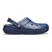 Crocs Ciabatte Classic Lined Clog Unisex Blu/Grigio