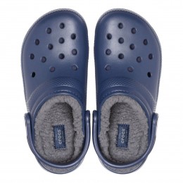 Crocs Ciabatte Classic Lined Clog Unisex Blu/Grigio