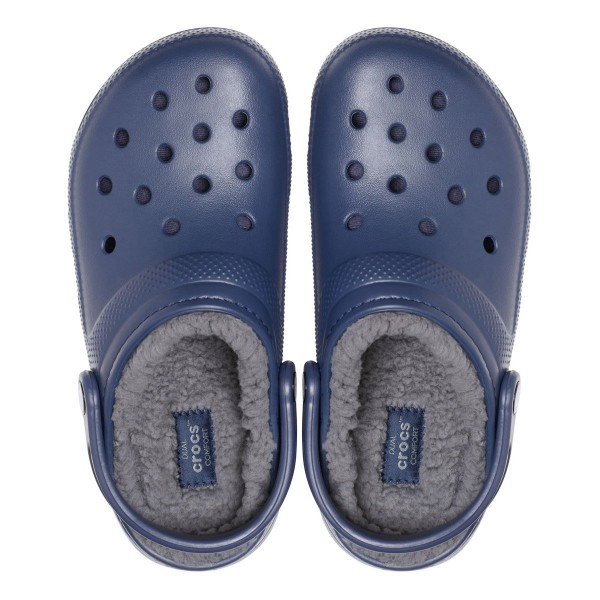 Crocs Ciabatte Classic Lined Clog Unisex Blu/Grigio