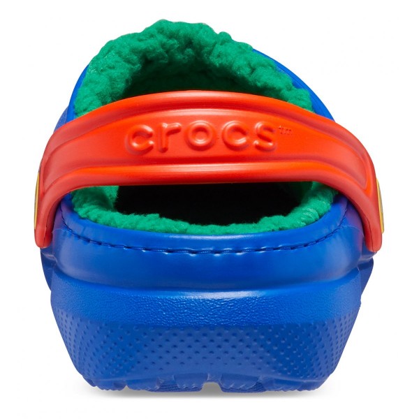 Crocs Ciabatte Classic Lined Clog Kid Blu Bolt/Multicolore