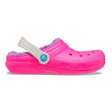 Crocs Ciabatte Classic Lined Clog Kid Rosa Crush/Multicolore