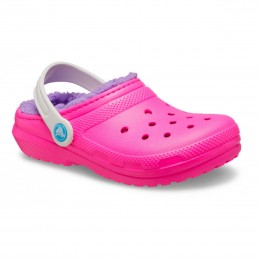 Crocs Ciabatte Classic Lined Clog Kid Rosa Crush/Multicolore