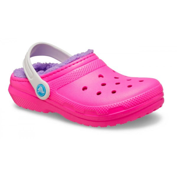 Crocs Ciabatte Classic Lined Clog Kid Rosa Crush/Multicolore
