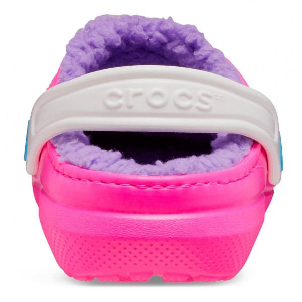 Crocs Ciabatte Classic Lined Clog Kid Rosa Crush/Multicolore