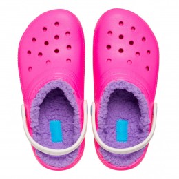Crocs Ciabatte Classic Lined Clog Kid Rosa Crush/Multicolore