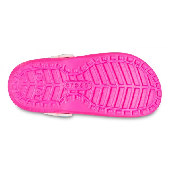 Crocs Ciabatte Classic Lined Clog Kid Rosa Crush/Multicolore