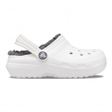 Crocs Ciabatte Classic Lined Clog Kid Bianco