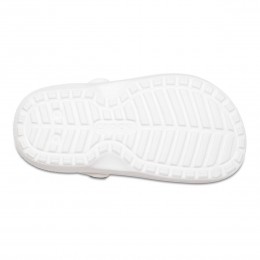 Crocs Ciabatte Classic Lined Clog Kid Bianco/Grigio