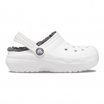 Crocs Ciabatte Classic Lined Clog Toddler Bianco/Grigio