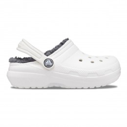 Crocs Ciabatte Classic Lined Clog Toddler Bianco/Grigio