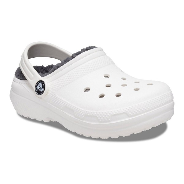 Crocs Ciabatte Classic Lined Clog Toddler Bianco/Grigio