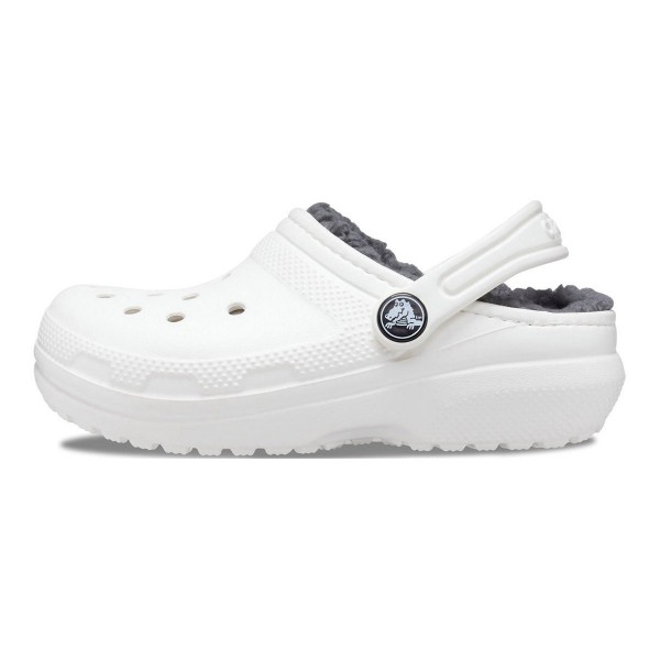 Crocs Ciabatte Classic Lined Clog Toddler Bianco/Grigio