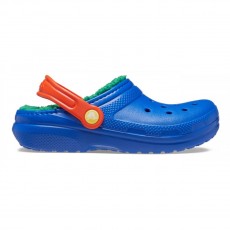 Crocs Ciabatte Classic Lined Clog Toddler Blu Bolt/Multicolore