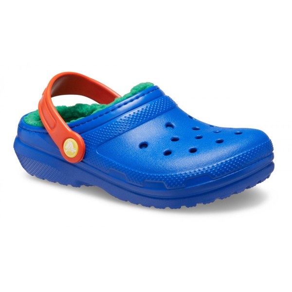 Crocs Ciabatte Classic Lined Clog Toddler Blu Bolt/Multicolore