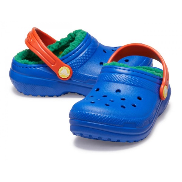 Crocs Ciabatte Classic Lined Clog Toddler Blu Bolt/Multicolore