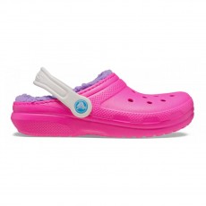 Crocs Ciabatte Classic Lined Clog Toddler Rosa Crush/Multicolore
