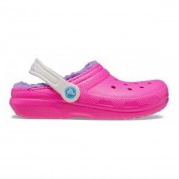 Crocs Ciabatte Classic Lined Clog Toddler Rosa Crush/Multicolore