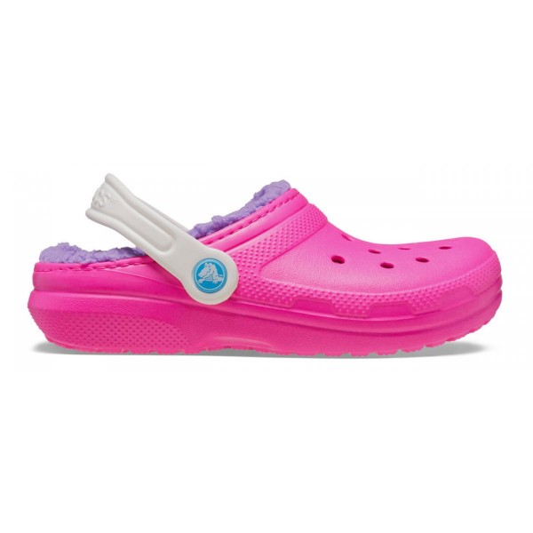 Crocs Ciabatte Classic Lined Clog Toddler Rosa Crush/Multicolore