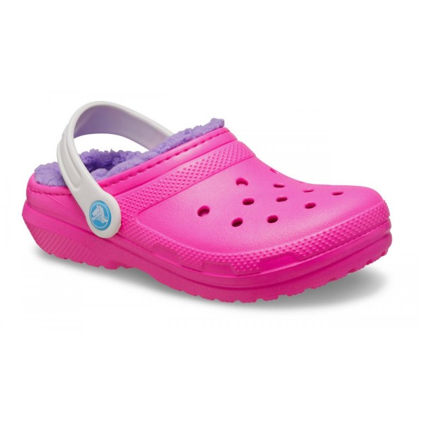 Crocs Ciabatte Classic Lined Clog Toddler Rosa Crush/Multicolore
