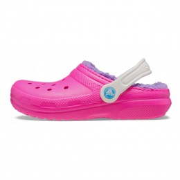 Crocs Ciabatte Classic Lined Clog Toddler Rosa Crush/Multicolore