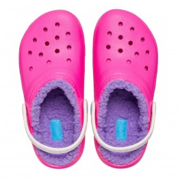 Crocs Ciabatte Classic Lined Clog Toddler Rosa Crush/Multicolore