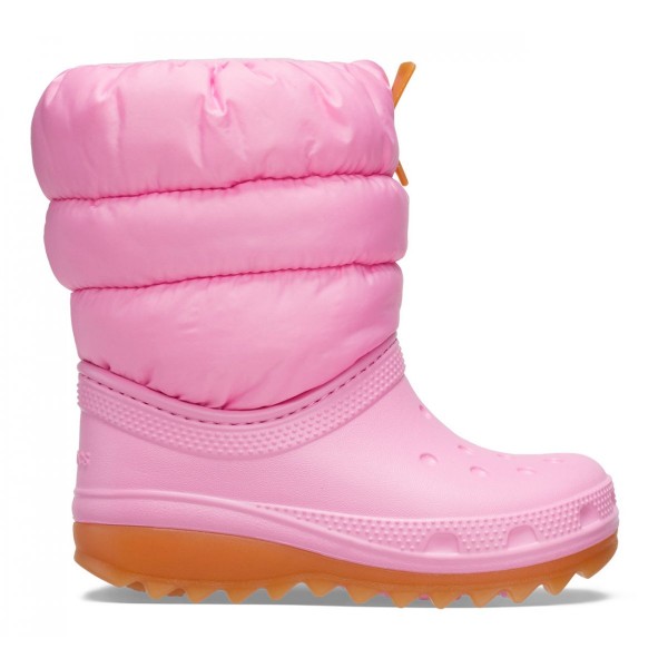 Crocs Doposci Classic Neo Puff Boot Toddler Rosa Tweed/Gum