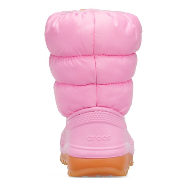 Crocs Doposci Classic Neo Puff Boot Toddler Rosa Tweed/Gum