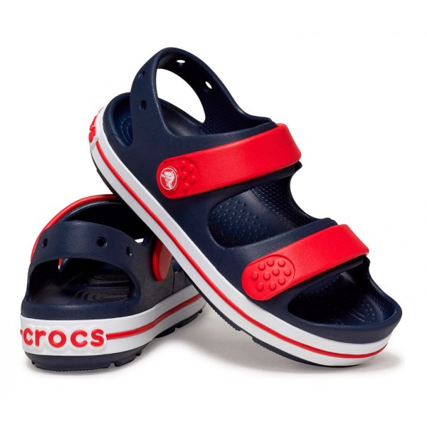Crocs Crocband Cruiser Sandal Kid Blu/Rosso
