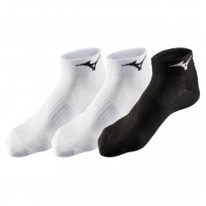 Mizuno Calze Run Training Mid 3 Pack Bianco/Bianco/Nero