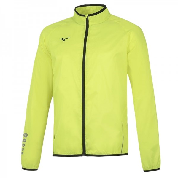 Mizuno Giacca Pioggia Authentic Giallo Fluo