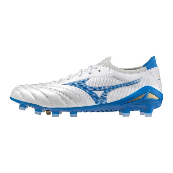 Mizuno Scarpe Morelia Neo IV Beta Elite MD Bianco/Azzurro