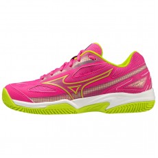 Mizuno Scarpe Break Shot 4 Padel Rosa Fluo/Giallo Fluo/Bianco