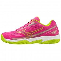 Mizuno Scarpe Break Shot 4 Padel Rosa Fluo/Giallo Fluo/Bianco