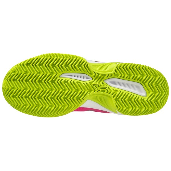 Mizuno Scarpe Break Shot 4 Padel Rosa Fluo/Giallo Fluo/Bianco