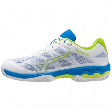 Mizuno Scarpe Wave Exceed Light Padel Bianco/Azzurro/Giallo Fluo