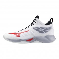 Mizuno Scarpe Wave Dimension Mid Bianco/Rosso