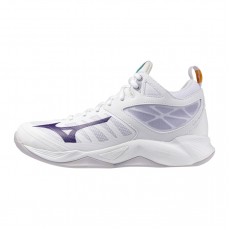 Mizuno Scarpe Wave Dimension Mid W Bianco/Viola