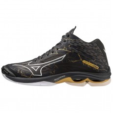 Mizuno Scarpe Wave Lightning Z7 Mid Nero/Oro/Grigio