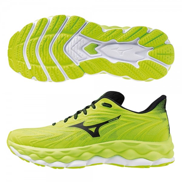 Mizuno Scarpe Wave Sky 8 Giallo Fluo/Nero