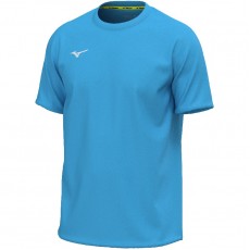 Mizuno T-Shirt Training Tee Uomo Celeste