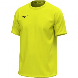 Mizuno T-Shirt Training Tee Uomo Giallo Fluo