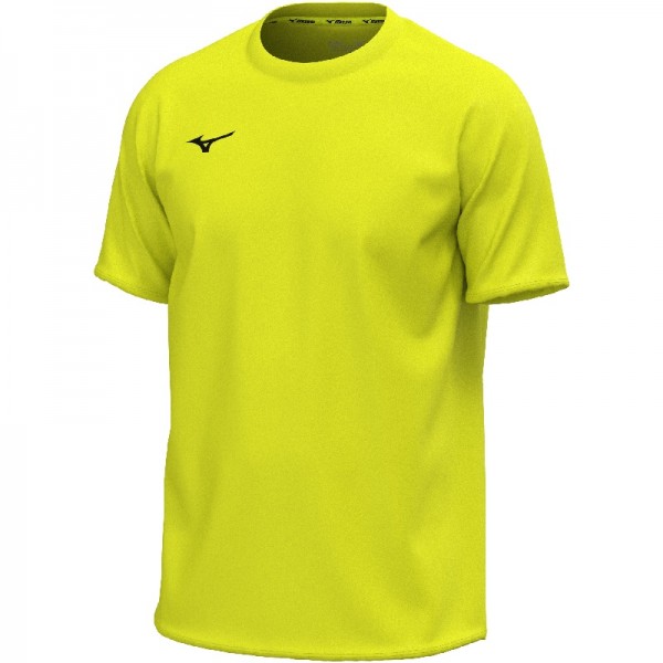 Mizuno T-Shirt Training Tee Uomo Giallo Fluo