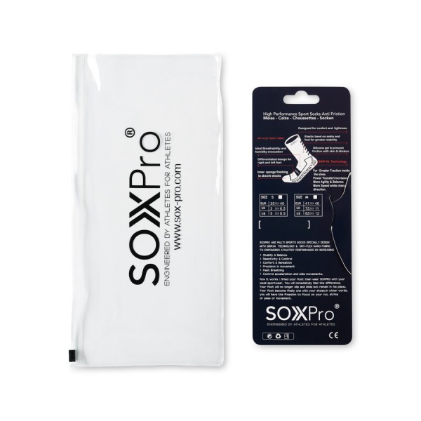 Soxpro Calze Classic Anti Slip Bianco